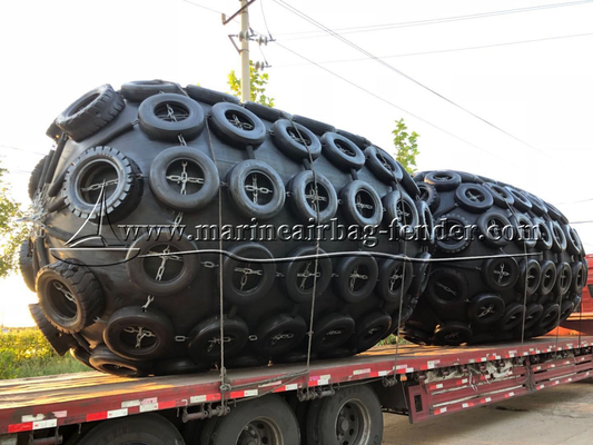 3.3m X 6.5m کشتی دریایی لاستیک Fender بادکنک قایق بامپر SGS گواهی