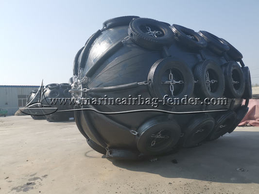 CCS گواهینامه کشش بالا Dock Sling نوع لاستیک Fender با پین فولاد ضد زنگ