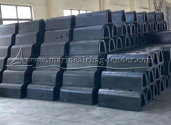 بافرهای بندر لاستیکی طبیعی نوع D برای کشتی و بندر