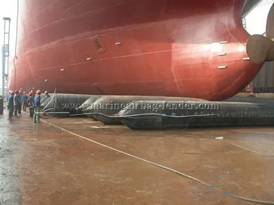 کوله هوا برای پرتاب کشتی 0.3m تا 3.0m قطر لاستیک طبیعی کوله هوا برای حمل کشتی