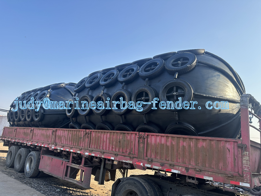 CCS گواهینامه کشش بالا Dock Sling نوع لاستیک Fender با پین فولاد ضد زنگ